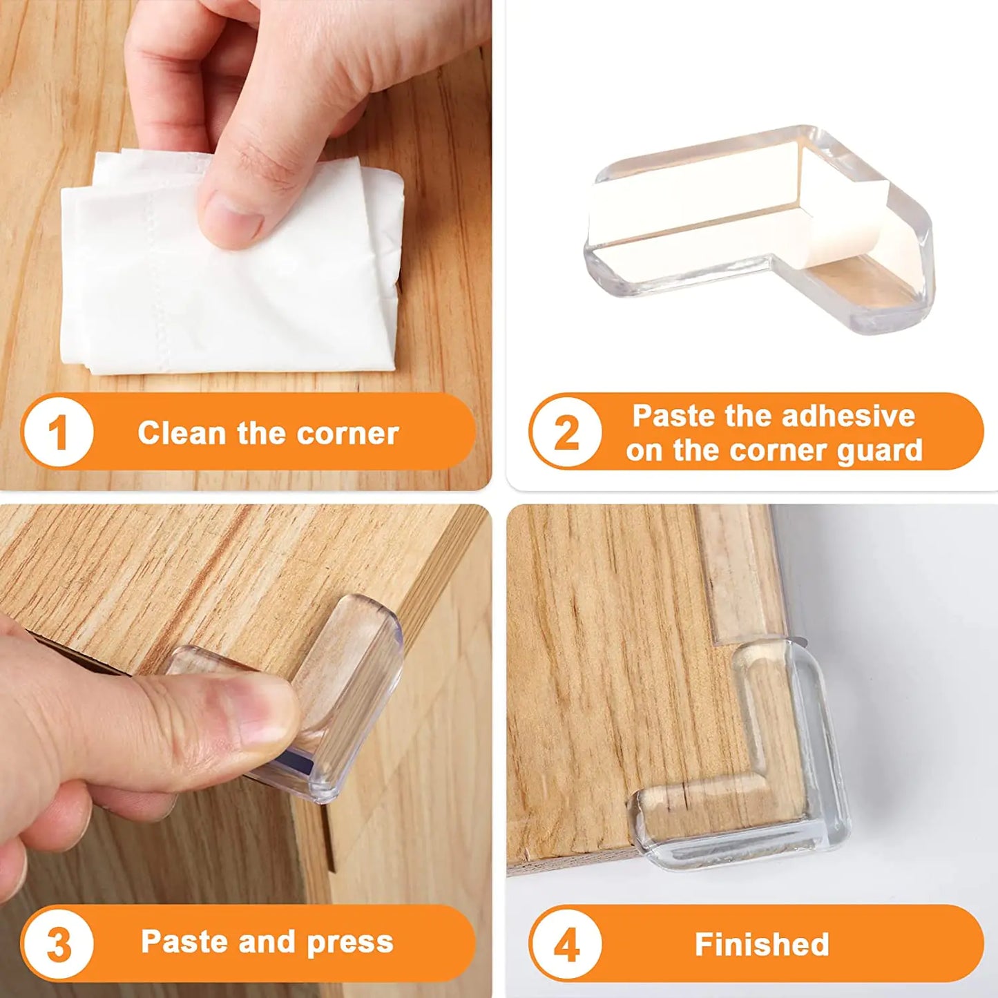 10pcs Baby Safety Silicone Table Corner Protectors